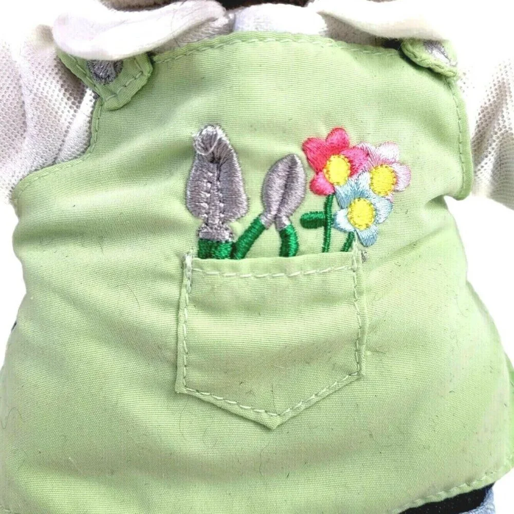 Starbucks Bearista Bear Gardener 10'' Jeans Apron Plush Stuffed Toy 47th Ed 2006 - Picture 6 of 9